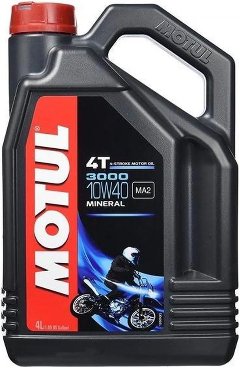 Motul 3000 4T 10W40 Motorolie - 4 Liter - afbeelding 6 van 6