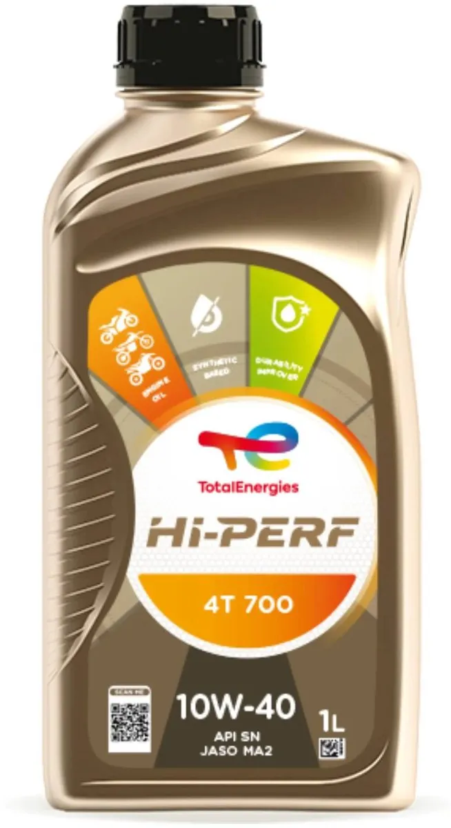 Total Hi-Perf 700 4-takt 10W40 Motorfietsolie 1L