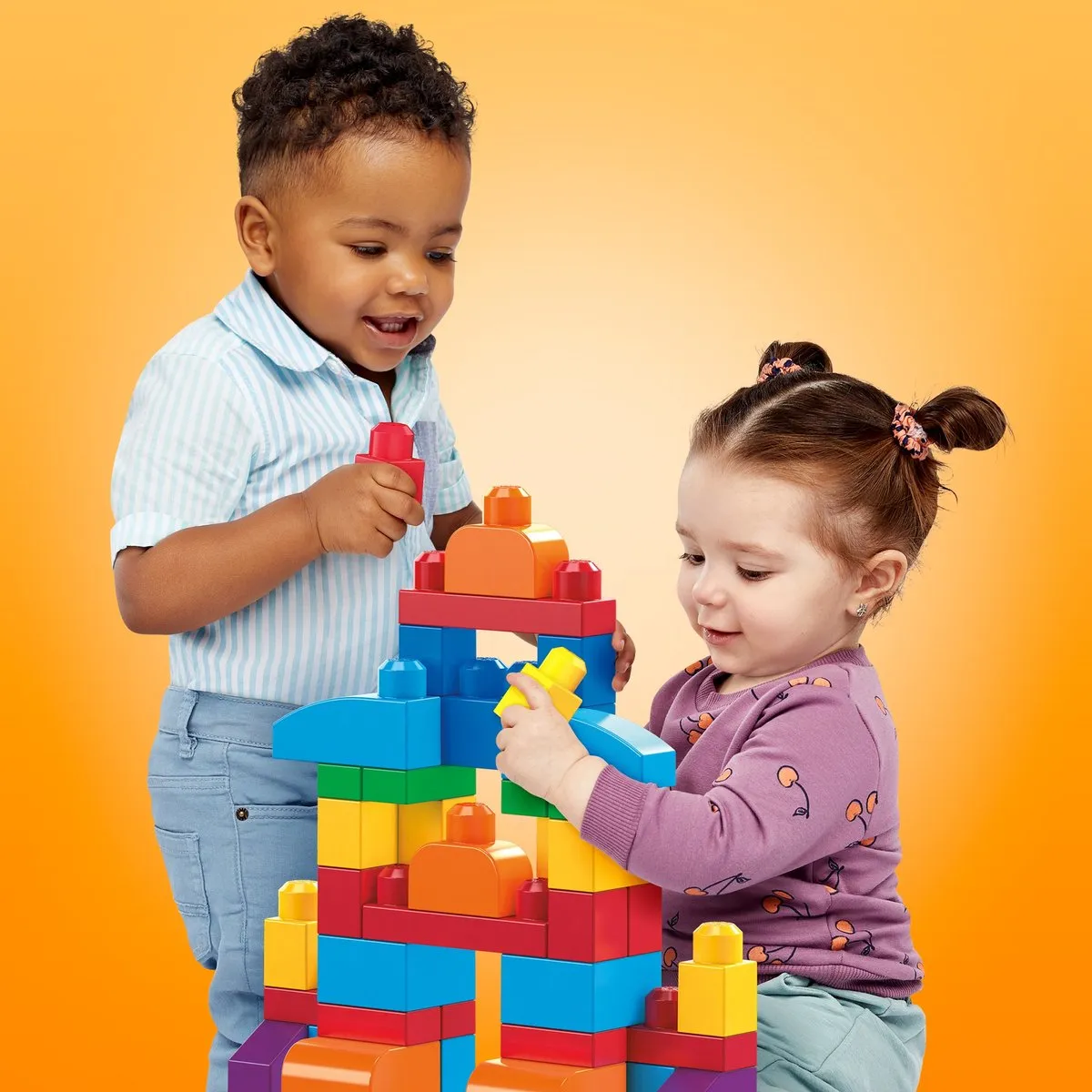 Mega Bloks Grote Bouwtas Classic 60 Stuks - Blauw