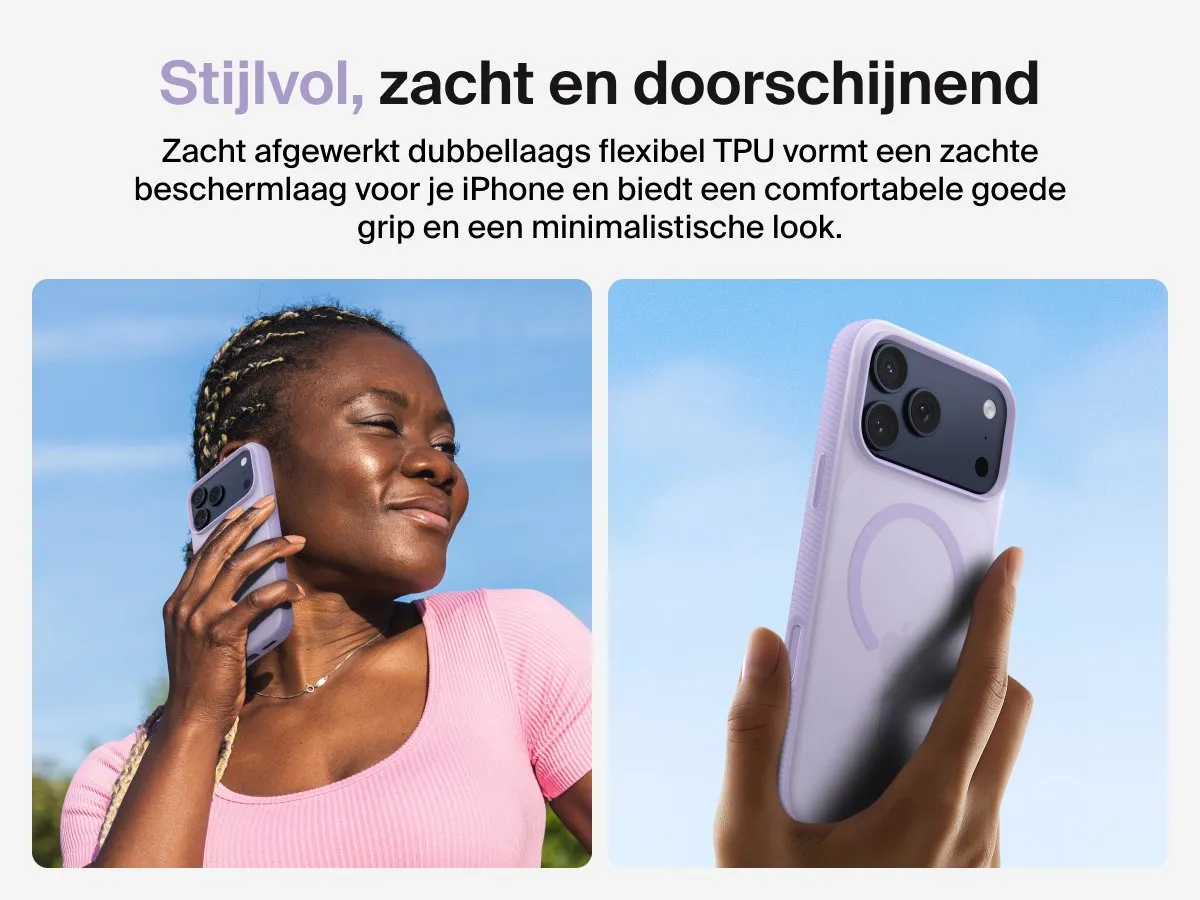 Belkin SheerForce Grip Hoesje iPhone 17 Pro Max - Lavendel MSA036HQLV