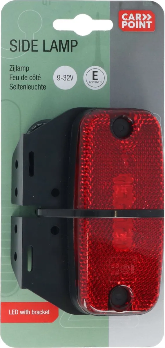 Carpoint Zijlamp 112x50mm LED - 9-32V - Rood