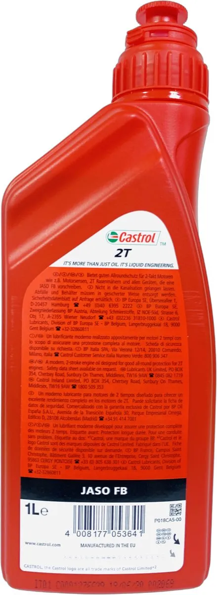 Castrol Olie 2T Rood Motorolie 1L