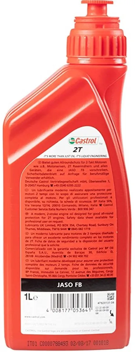 Castrol Olie 2T Rood Motorolie 1L