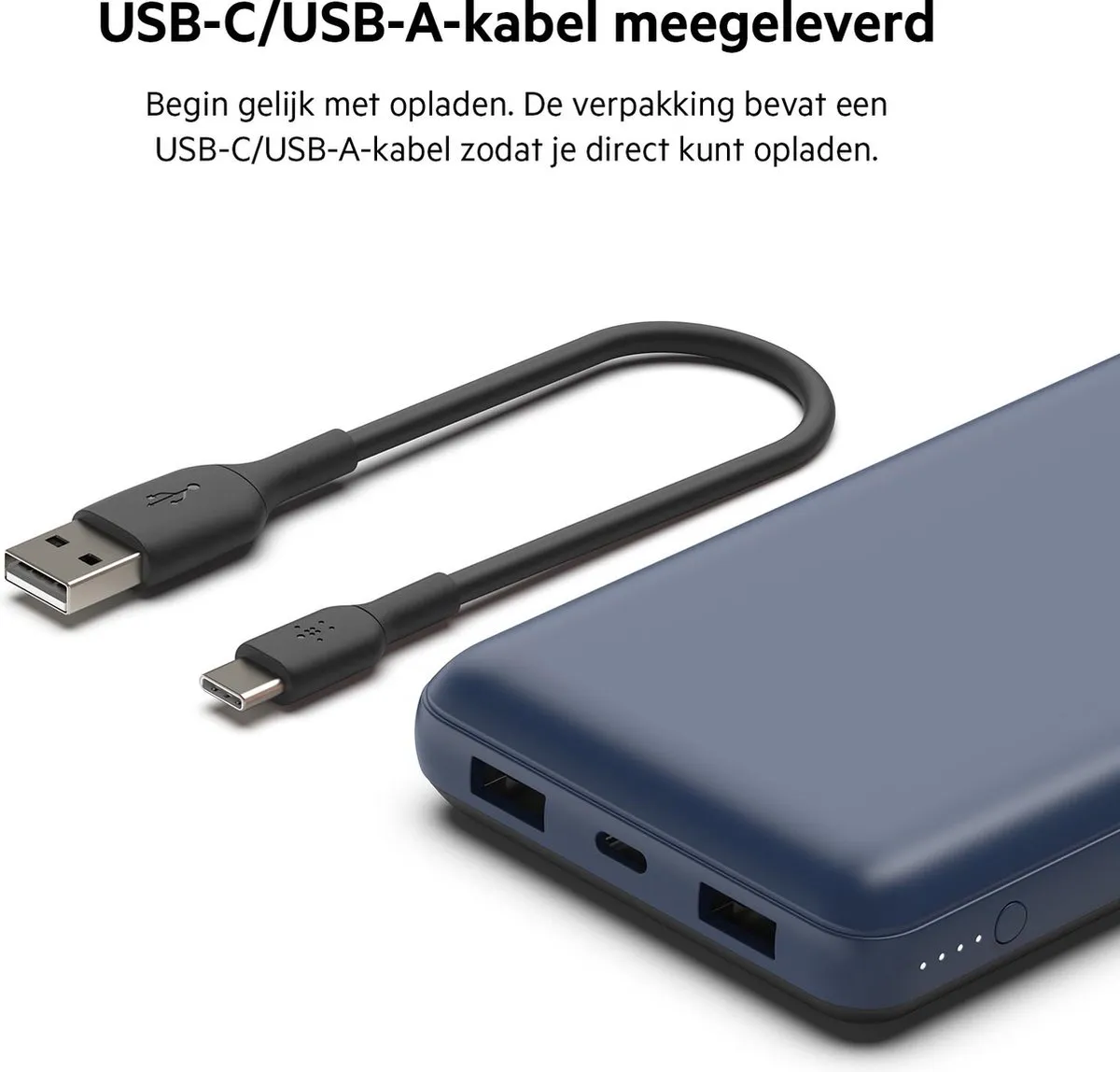 Belkin Boost Charge BPB012btBL Powerbank 20.000mAh - Blauw - afbeelding 6 van 6