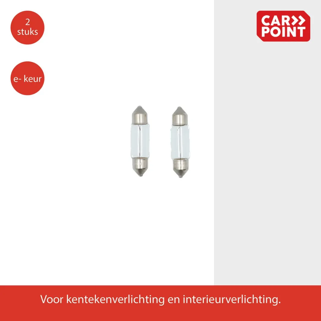 Carpoint Premium Autolampen C5W 12V - 2 Stuks