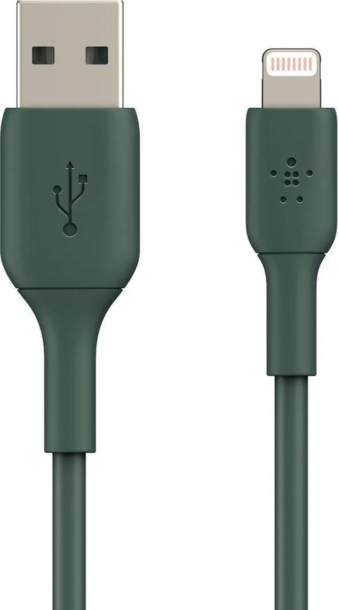Belkin iPhone Lightning naar USB Kabel 1m - Midnight Groen