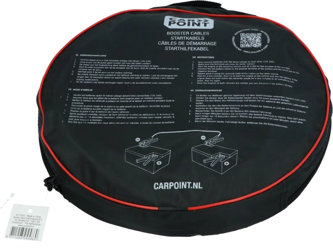 Carpoint Startkabelset 35mm² 4.5m - 12/24V - TÜV/GS gecertificeerd