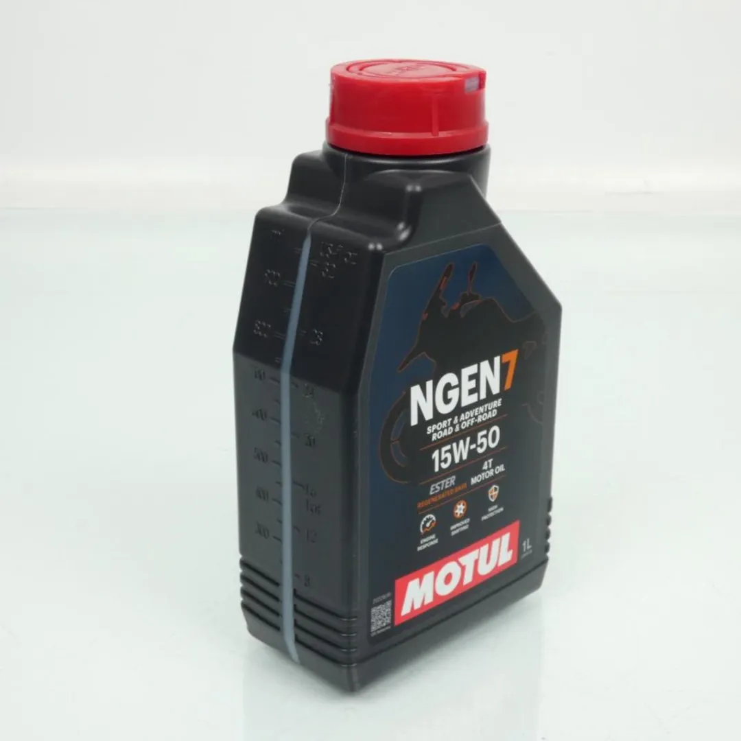 Motul Ngen 7 15W50 4T Motorolie 1L - Rood/Zwart