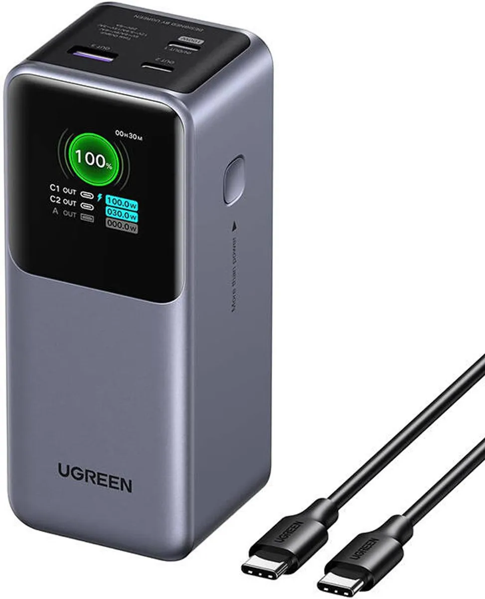 UGREEN Powerbank 20000mAh 130W - Grijs