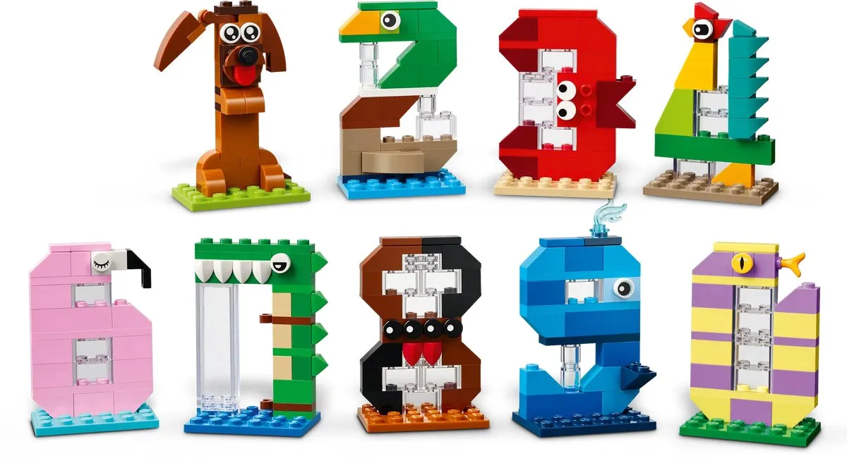 LEGO Classic Verjaardagscijfers 40807 - 281 Stukken