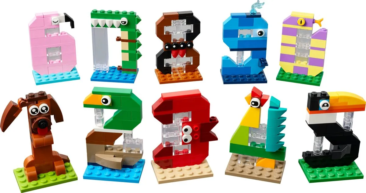 LEGO Classic Verjaardagscijfers 40807 - 281 Stukken