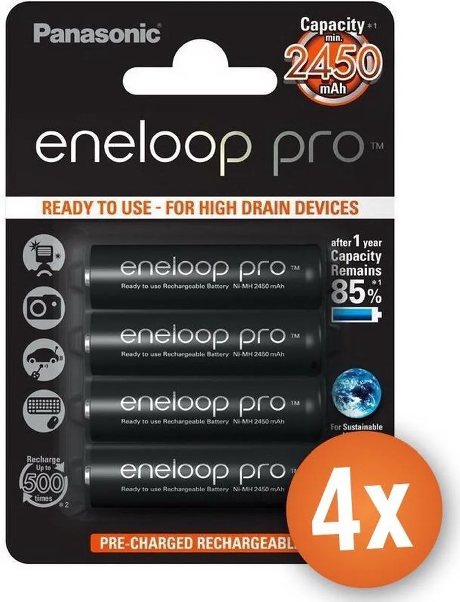 Panasonic Eneloop Pro AA 2500mAh