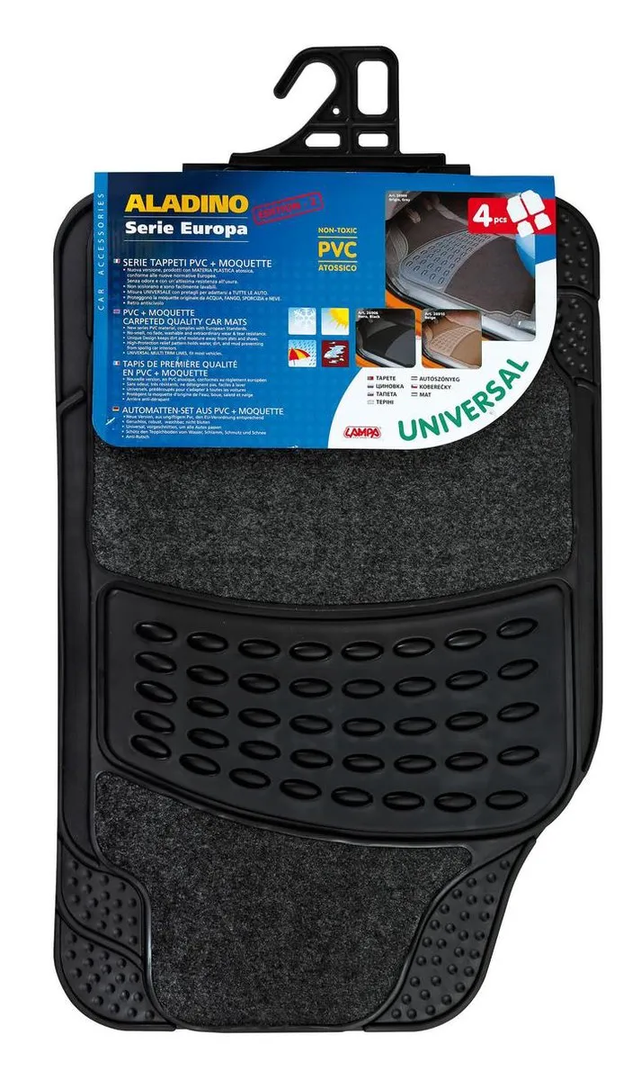 Lampa Aladino Matten 4-delig - Universeel - Zwart