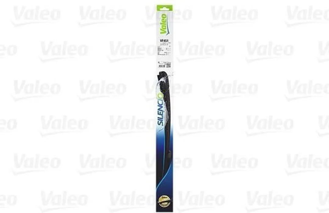 Valeo Silencio VM451 Flatblade Set - Zwart
