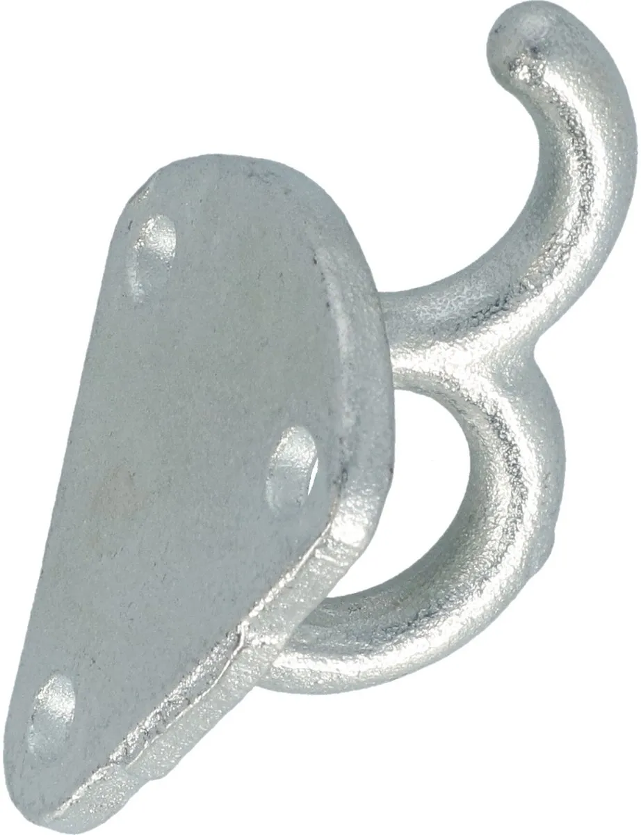 Carpoint Touwhaak met Oog Staal - 4 Stuks - Zilver - afbeelding 6 van 6