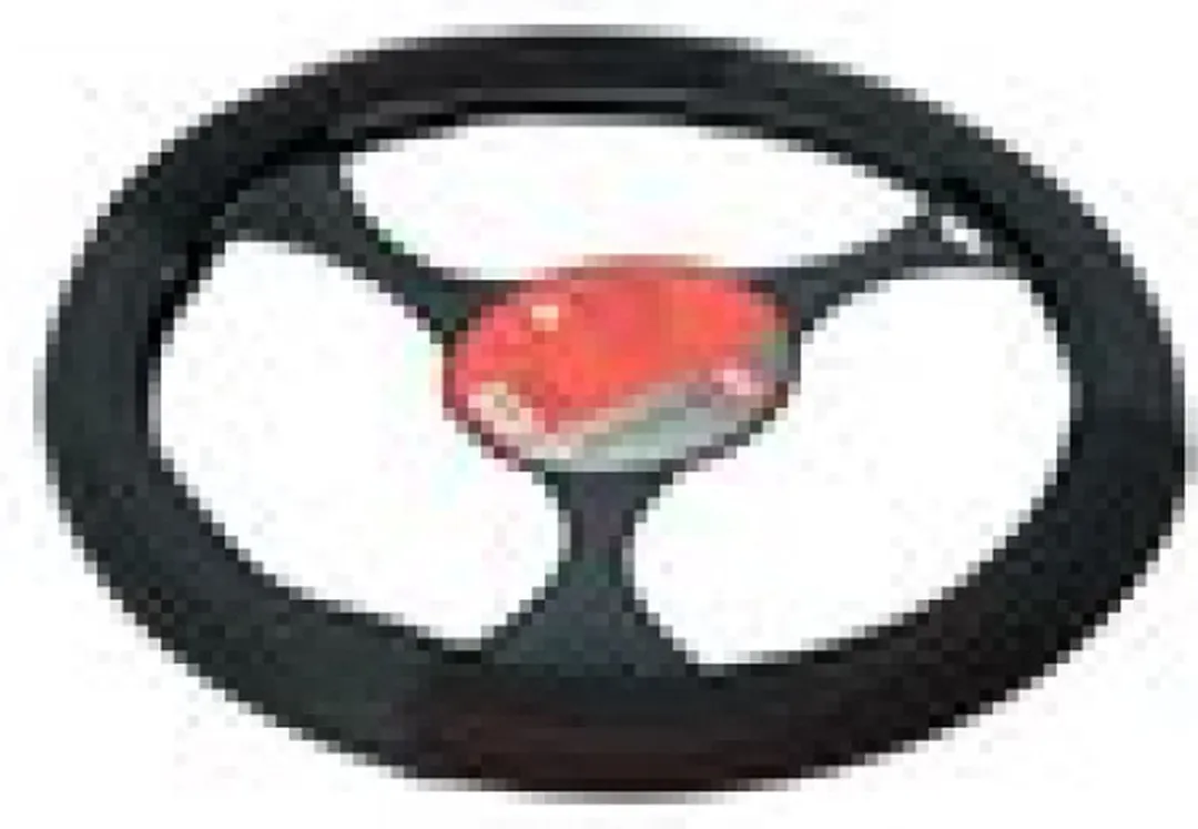 Carpoint Stuurhoes Auto PU Leer - Zwart/Rood - Ø37-39cm