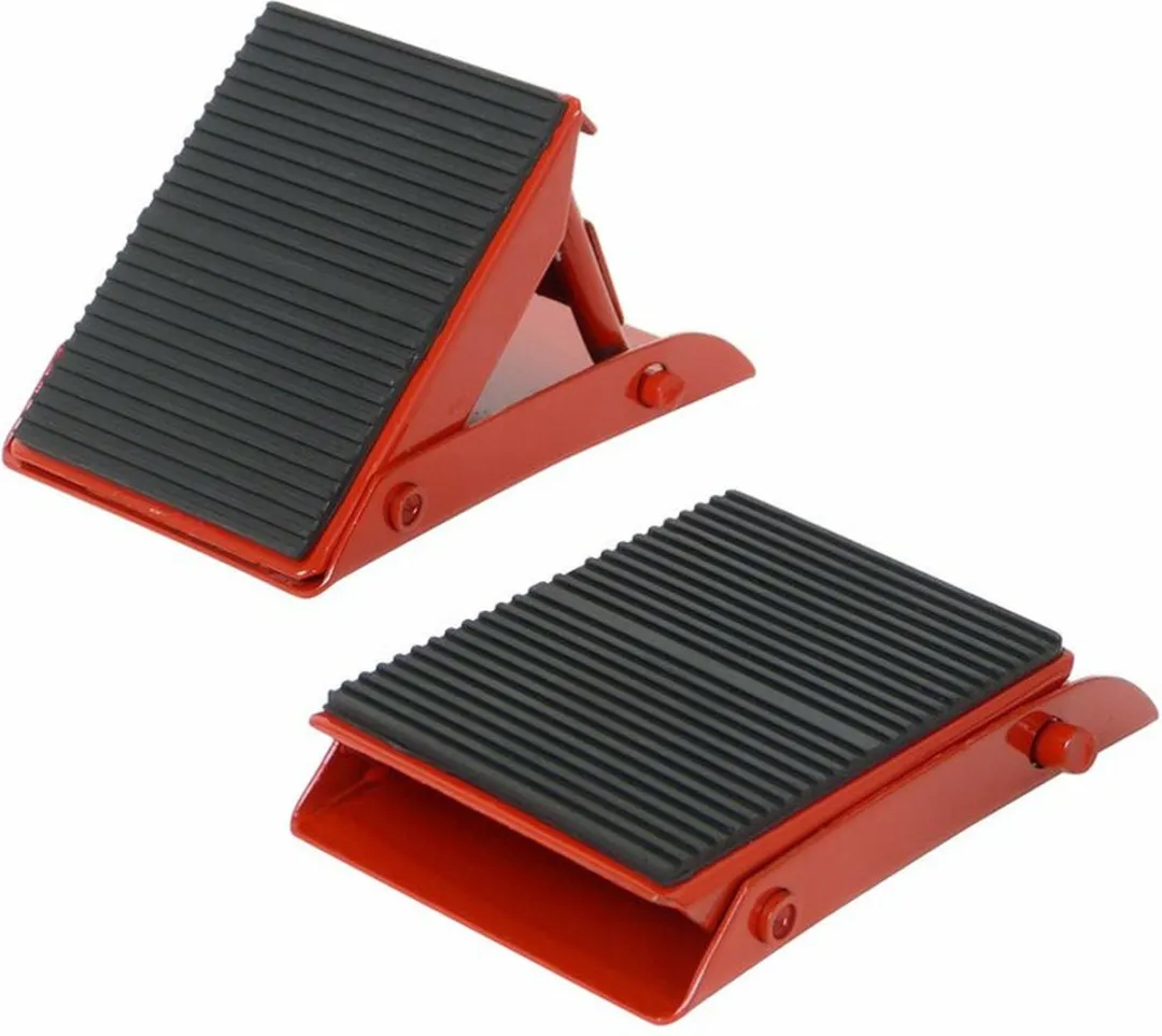 Carpoint Wielkeggen Set 4x - Rood/Zwart - 13x14cm