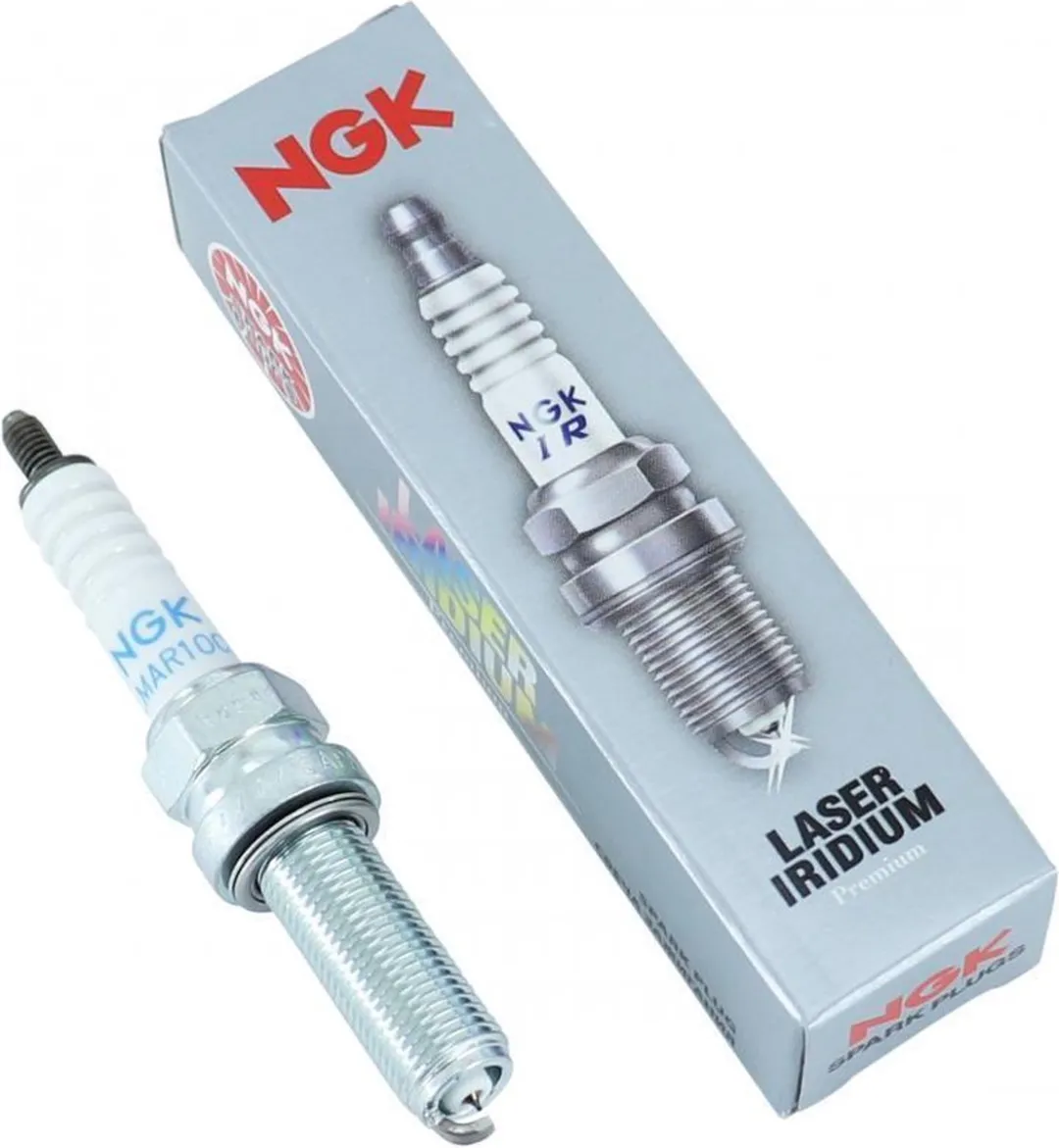 NGK SILMAR10C9S Iridium Bougie - Wit