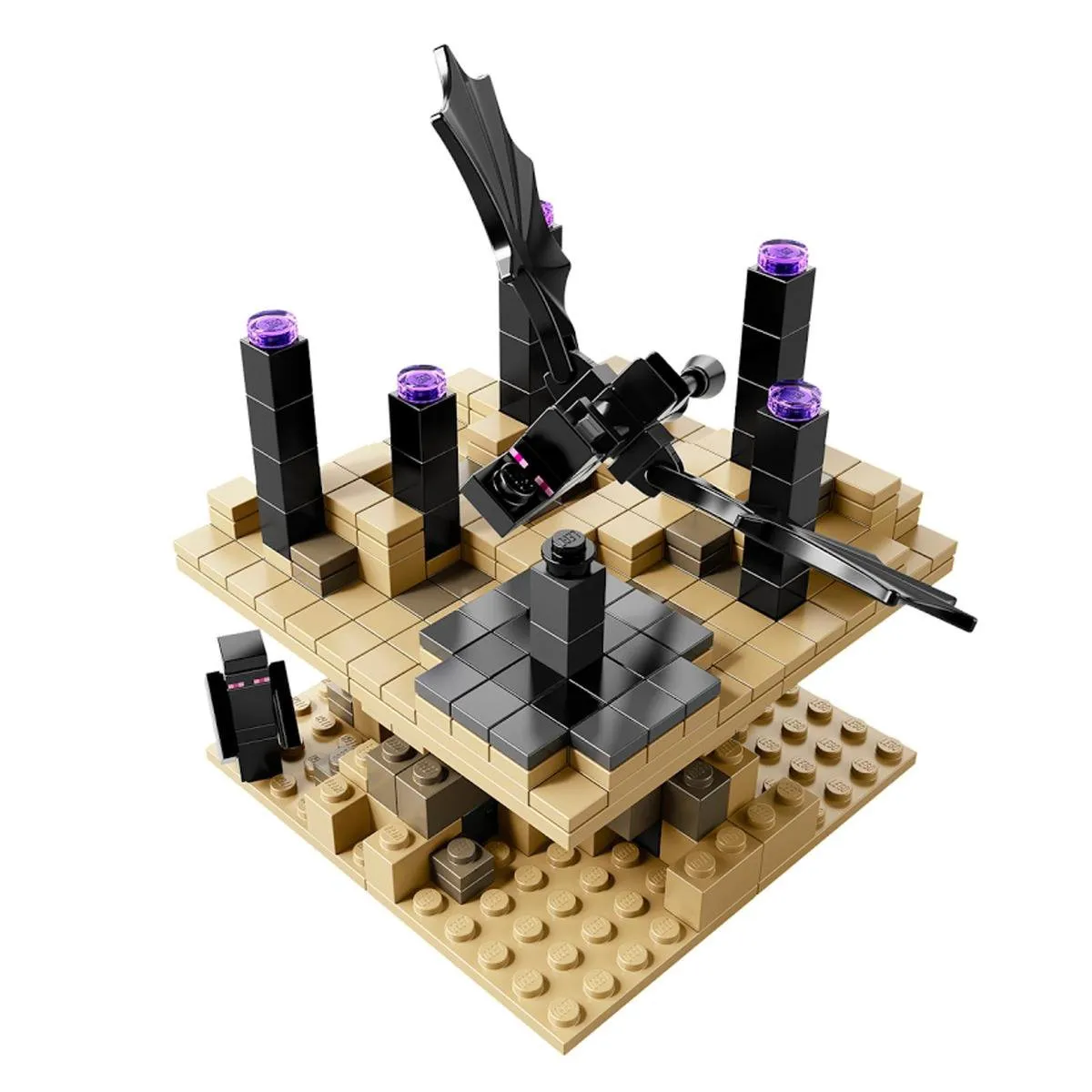 LEGO Minecraft Micro World The End 440 Stenen - 4 Minifiguren - afbeelding 4 van 6