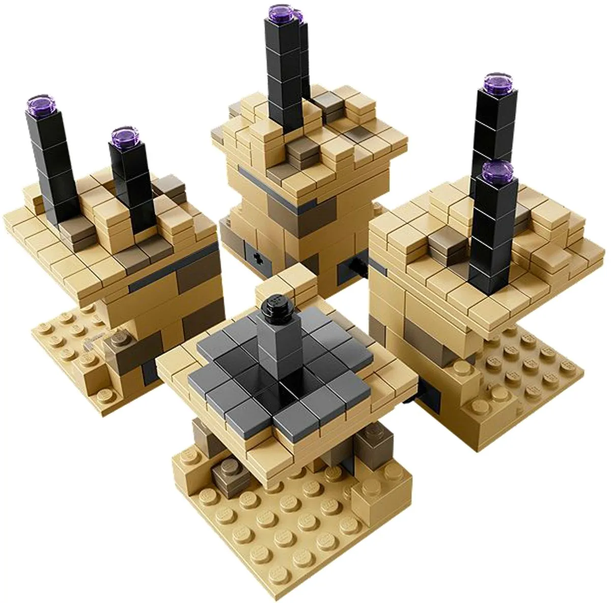 LEGO Minecraft Micro World The End 440 Stenen - 4 Minifiguren - afbeelding 5 van 6