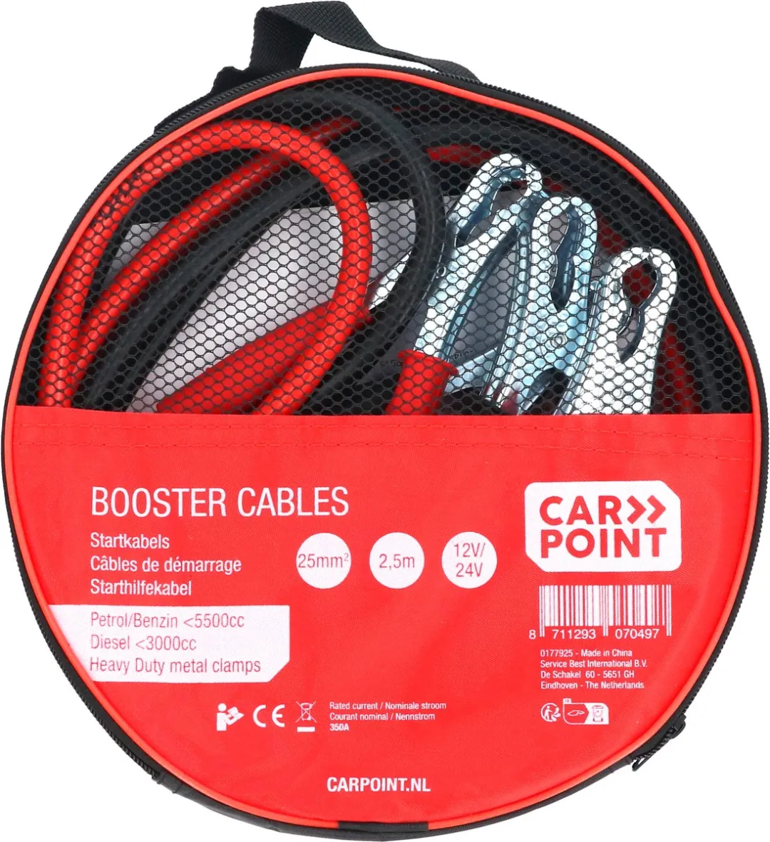 Carpoint Startkabelset 12/24V - 2.5m - Divers