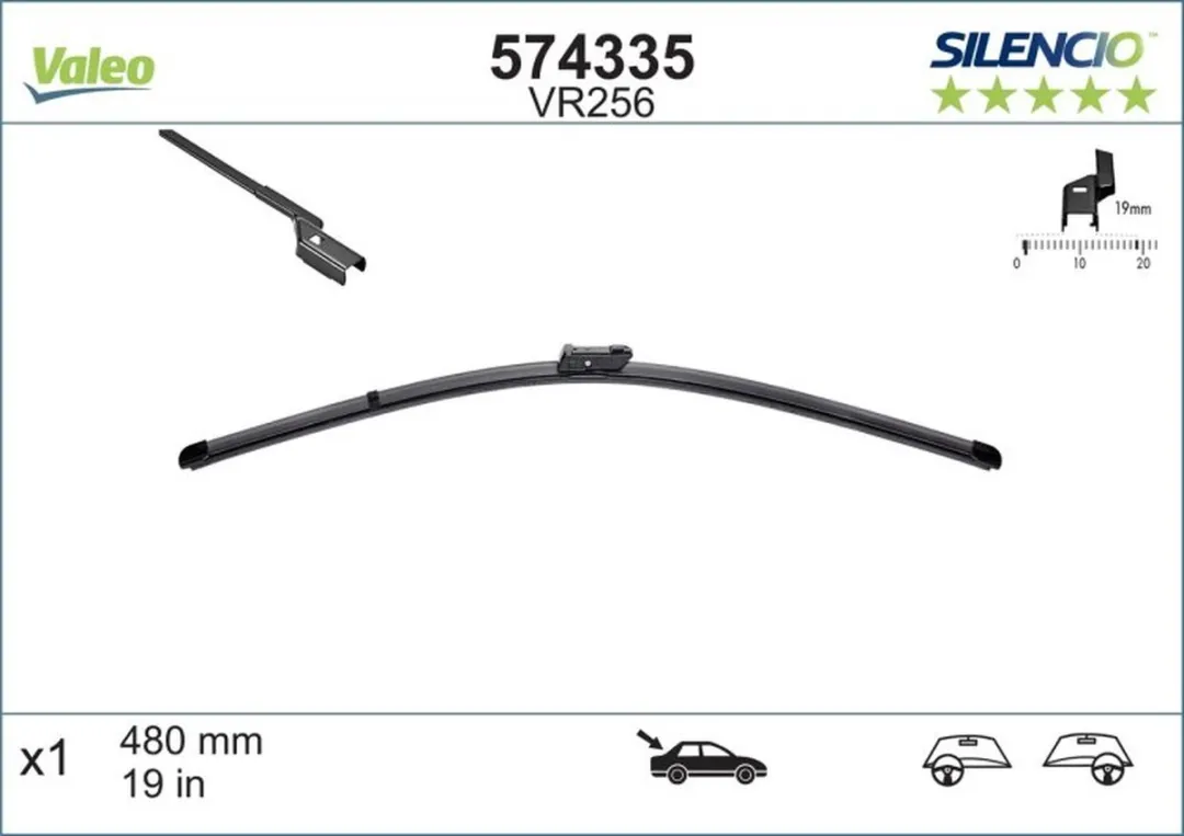 Valeo Silencio VR256 Achterwisser - Ford Mondeo