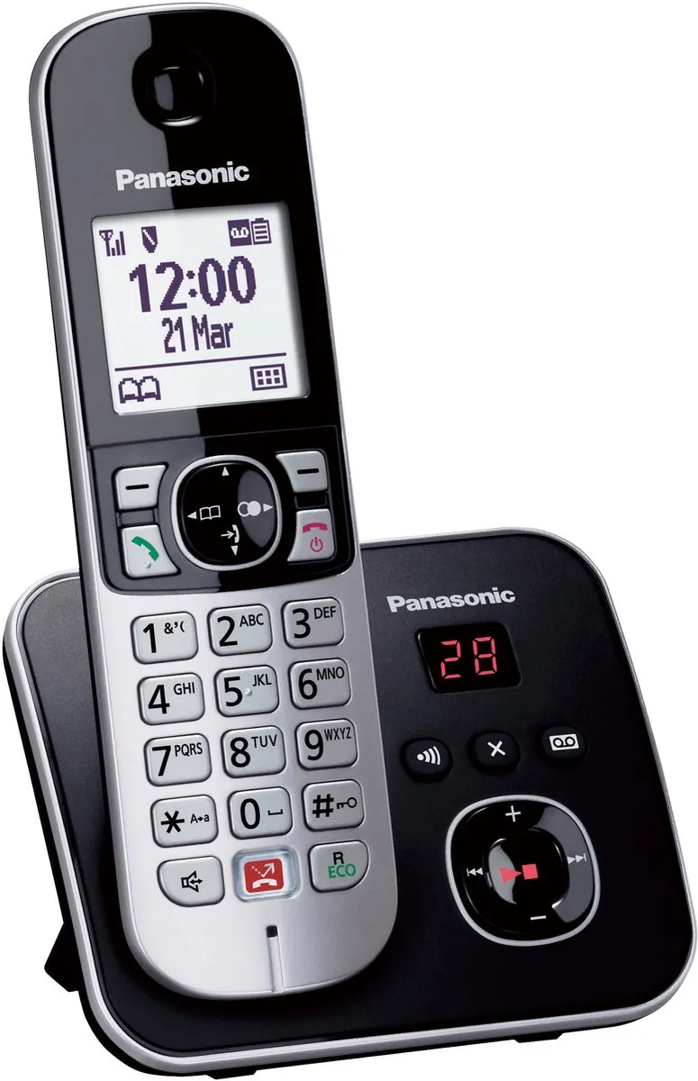 Panasonic KX-TG6861 DECT Telefoon - 1 Handset - Zwart/Grijs
