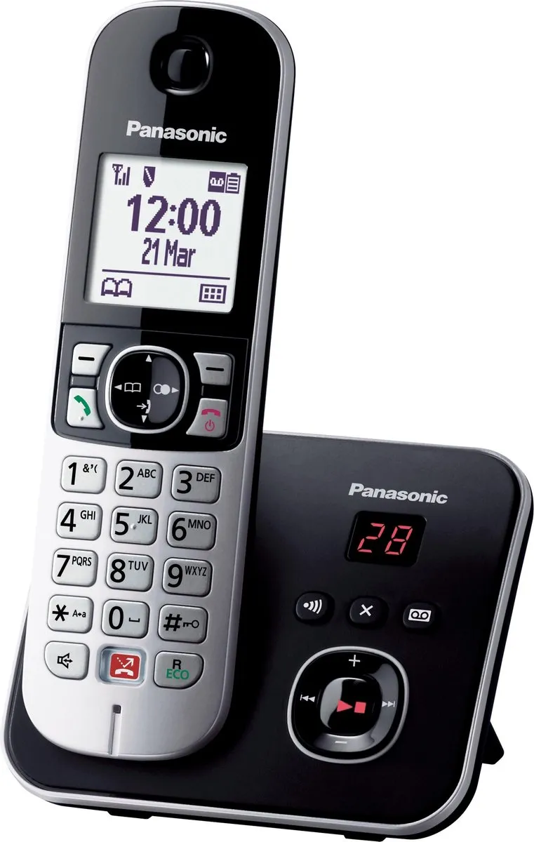 Panasonic KX-TG6861 DECT Telefoon - 1 Handset - Zwart/Grijs
