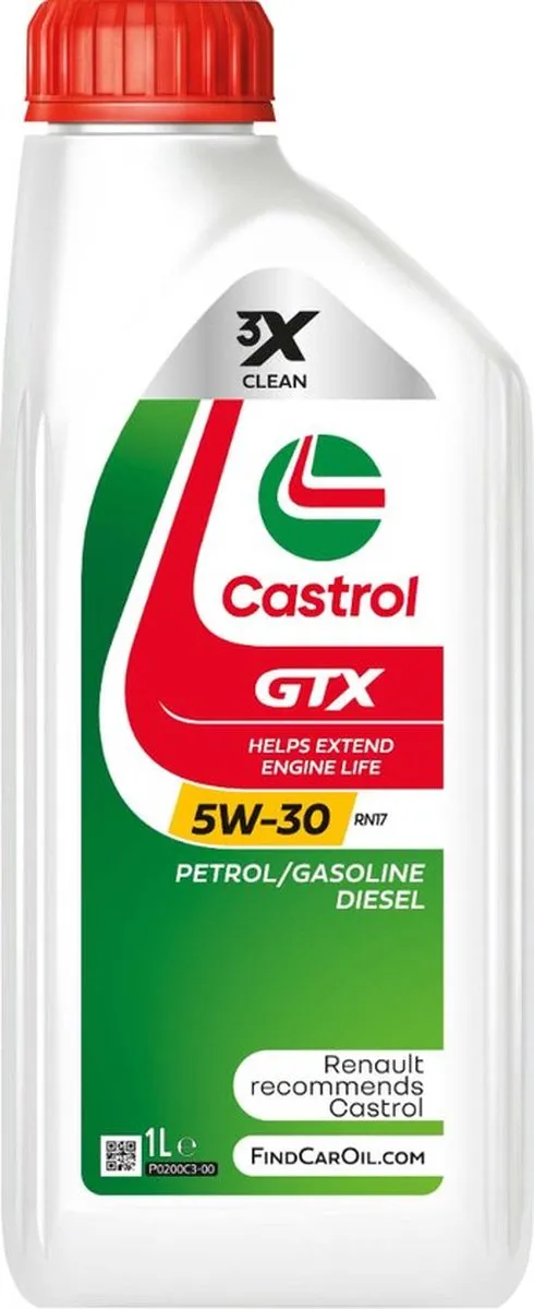 Castrol GTX 5W-30 RN17 Motorolie 1L