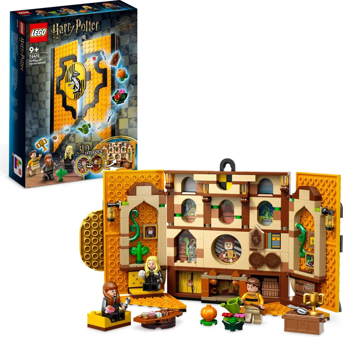 LEGO Harry Potter Huffelpuf Huisbanner 76412 - 4 Minifiguren - afbeelding 6 van 6