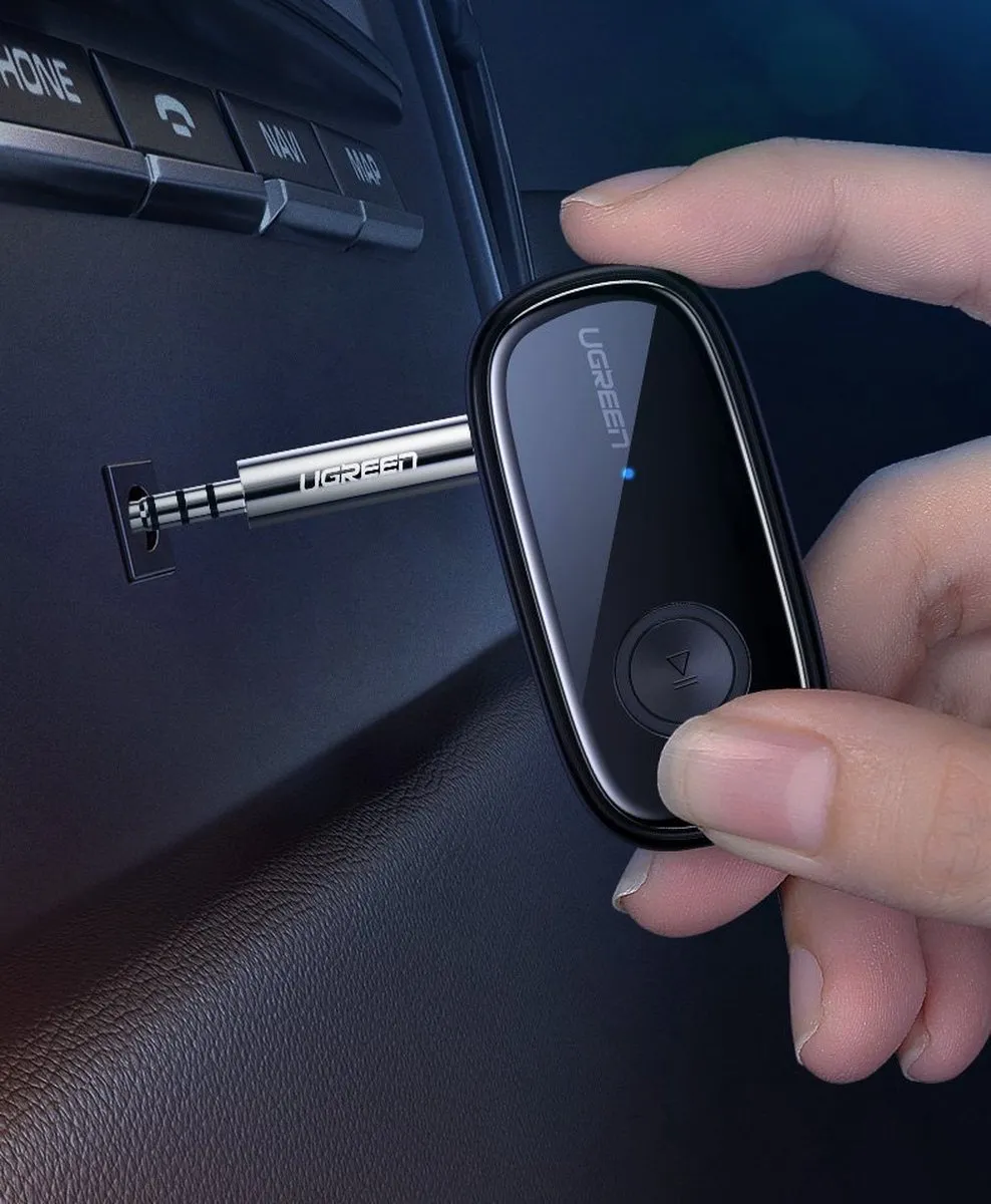 Ugreen Bluetooth 5.0 Audio-ontvanger AUX aptX - Zwart