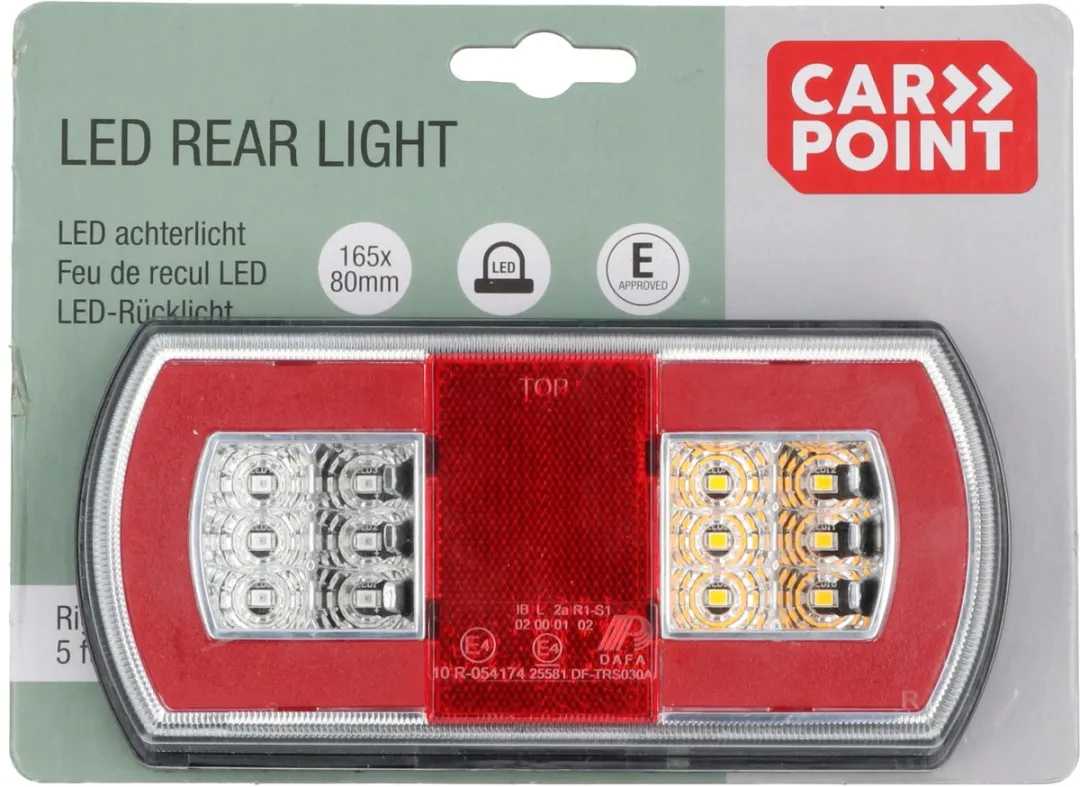 Carpoint LED Achterlicht Rechts - 5 Functies - 165x80mm