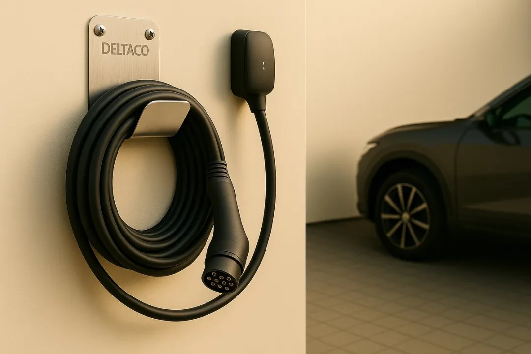 Deltaco EV-5117 Kabelhouder Wand - RVS