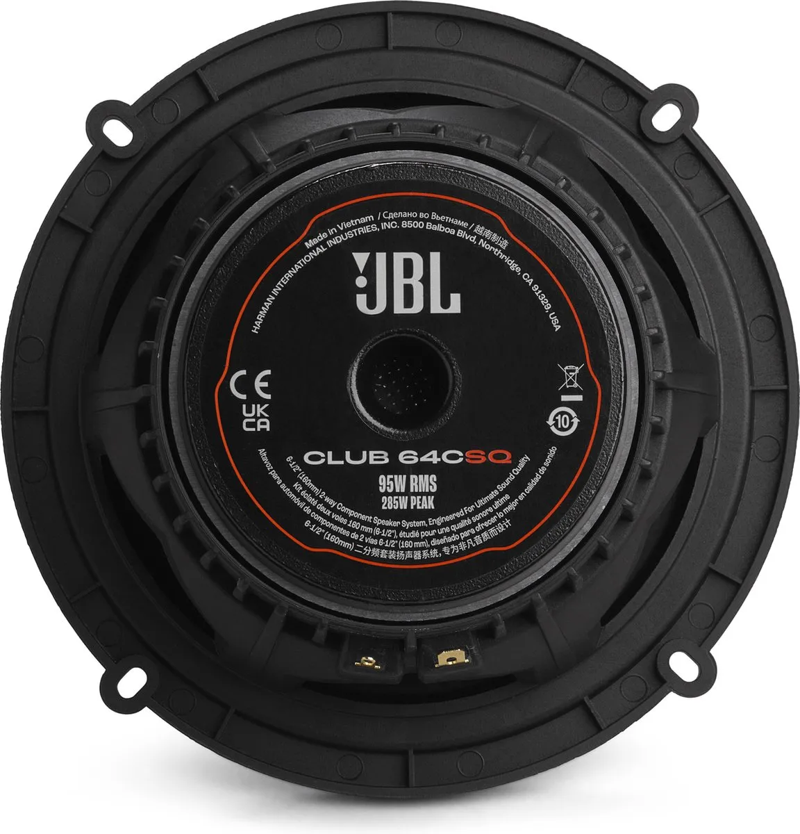 JBL Club 64CSQ Autospeakers 285W - 6,5" Coaxiaal