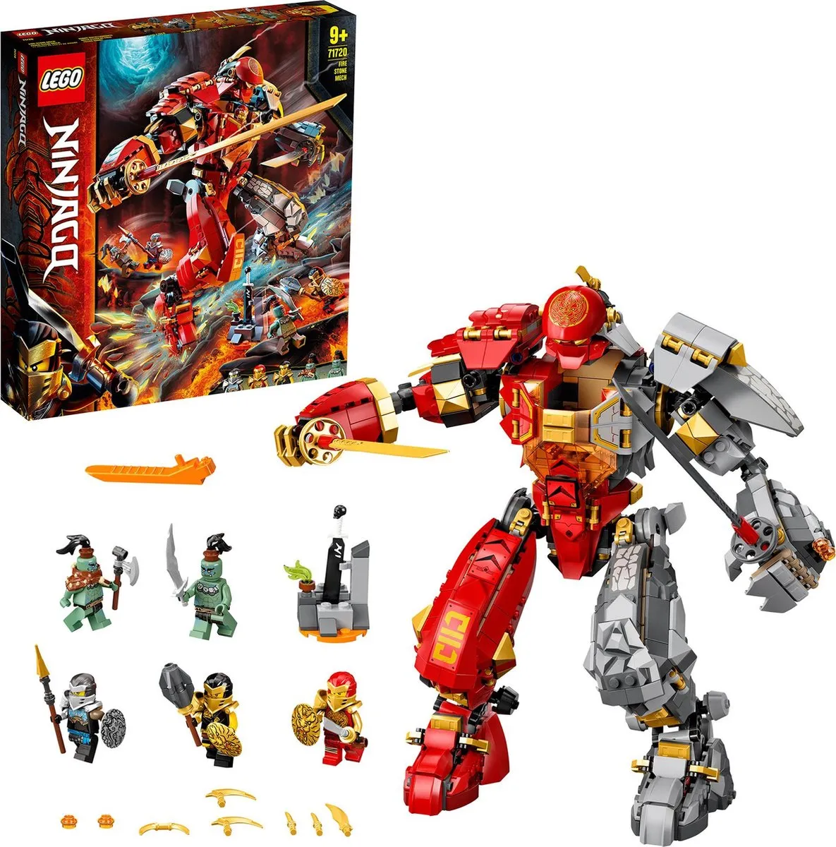 LEGO Ninjago Vuursteen Robot 71720 - 69 Stukken