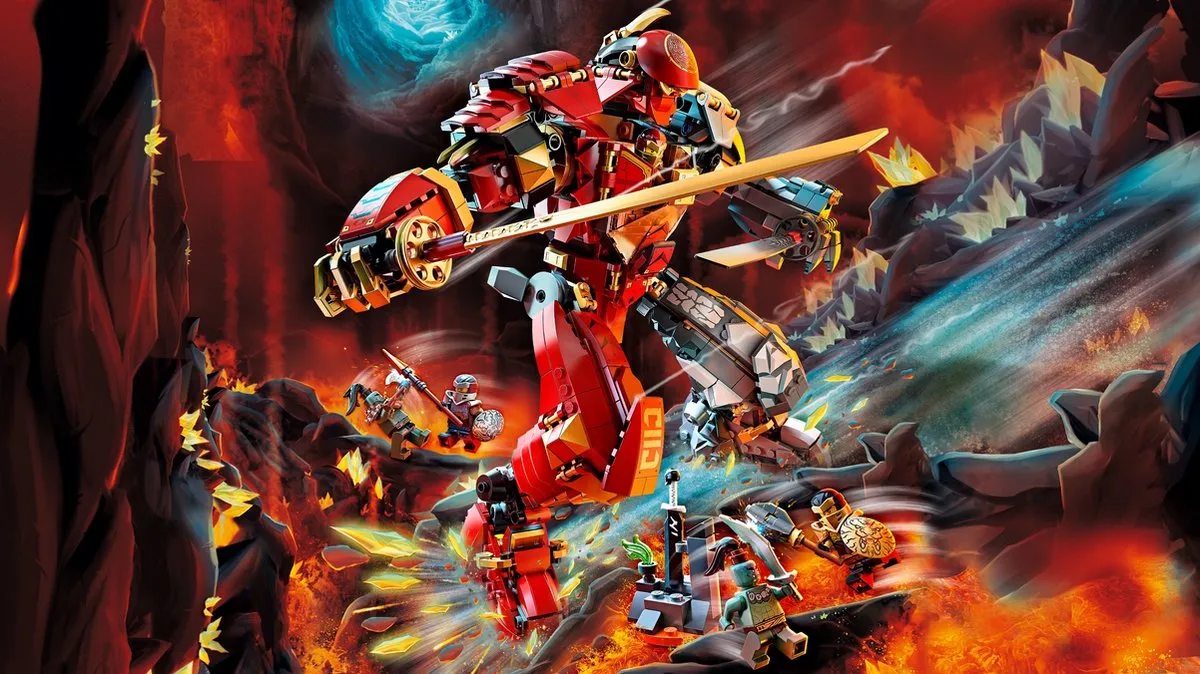 LEGO Ninjago Vuursteen Robot 71720 - 69 Stukken