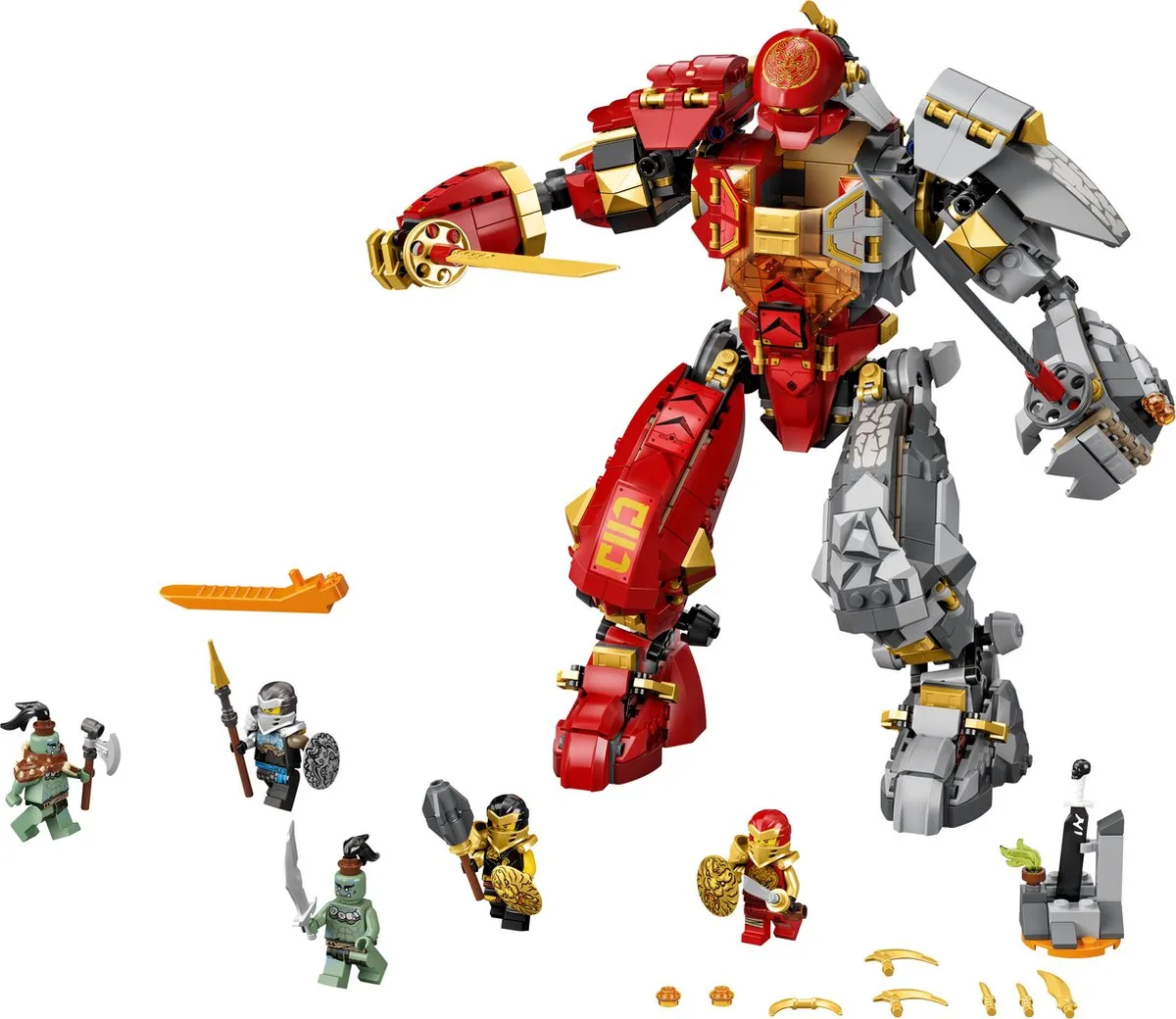 LEGO Ninjago Vuursteen Robot 71720 - 69 Stukken