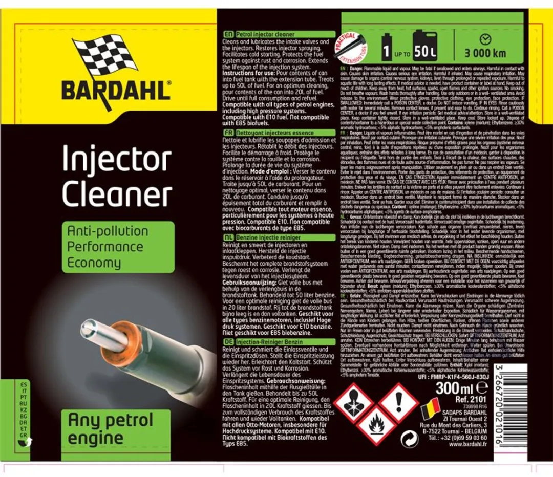 Bardahl Fuel Injector Reiniger 500ml