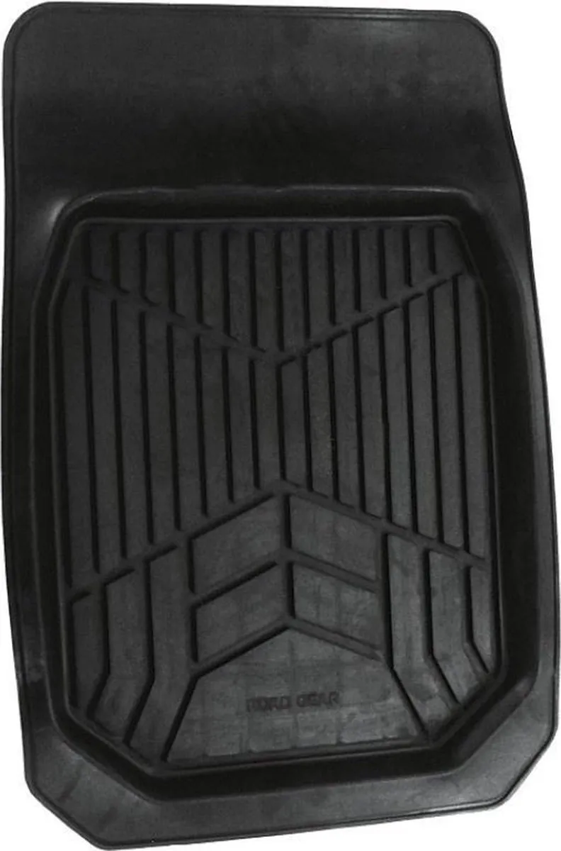 Carpoint Schaalmat Rubber 74x50cm - Zwart