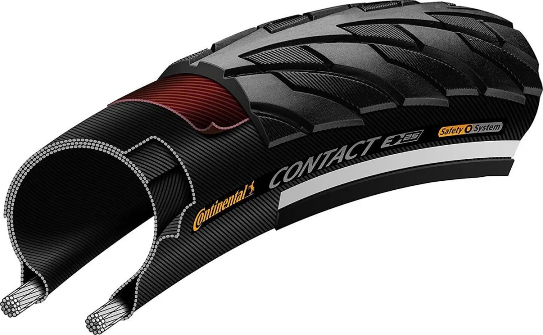 Continental Buitenband Contact II 20x1.75 47-406 - Zwart