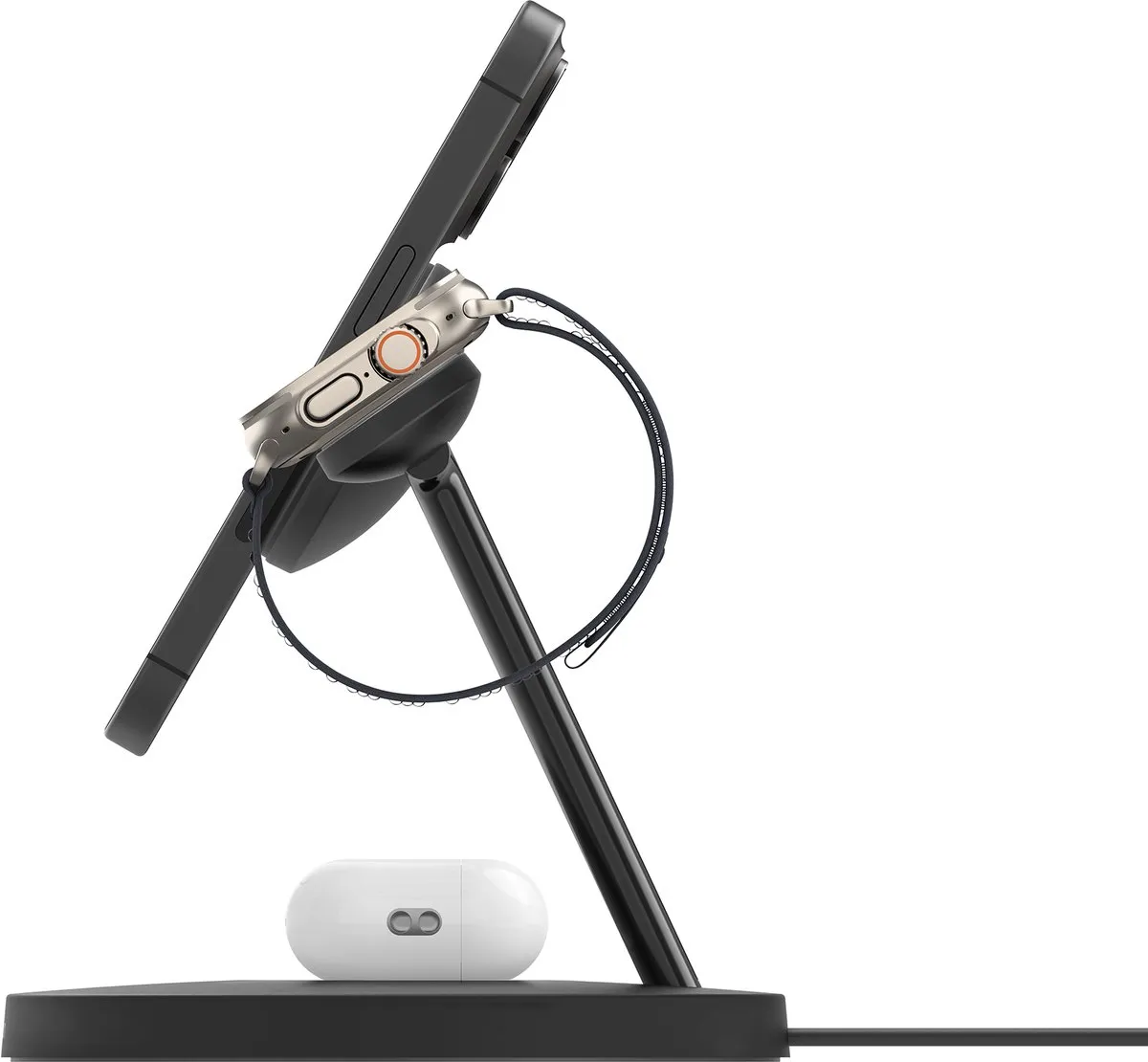 Belkin WIZ032kqBK 3-in-1 Qi2 Draadloze Oplader - 15W - Zwart