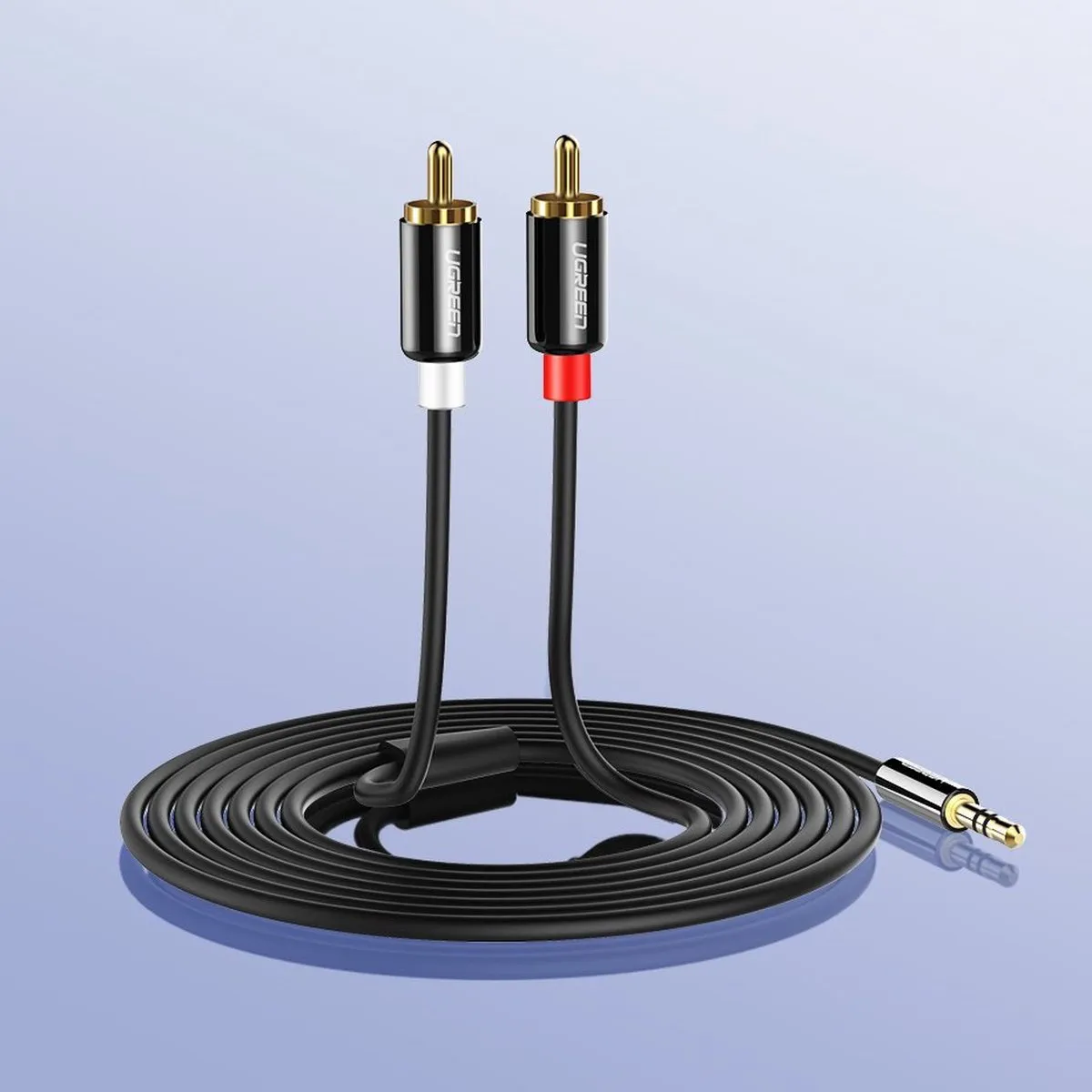 UGREEN Audiokabel 3,5mm Mini-Jack naar 2xRCA 3m