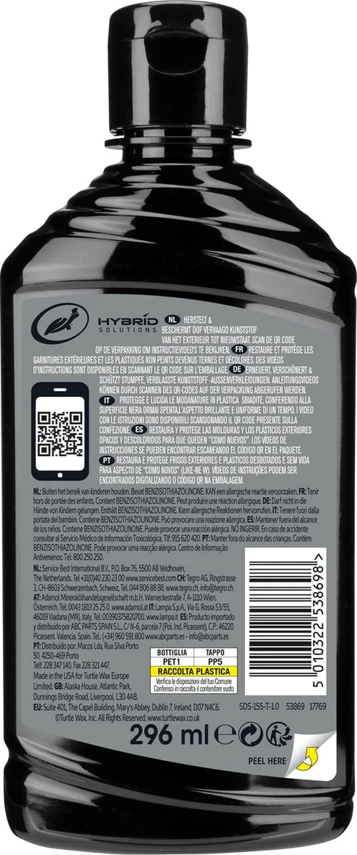 Turtle Wax HS Trim Restorer 296ml
