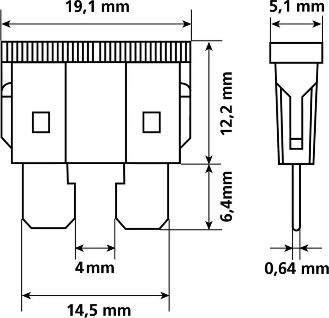 Lampa Zekeringen Motor 10 Stuks - 12/32V - 5A-30A