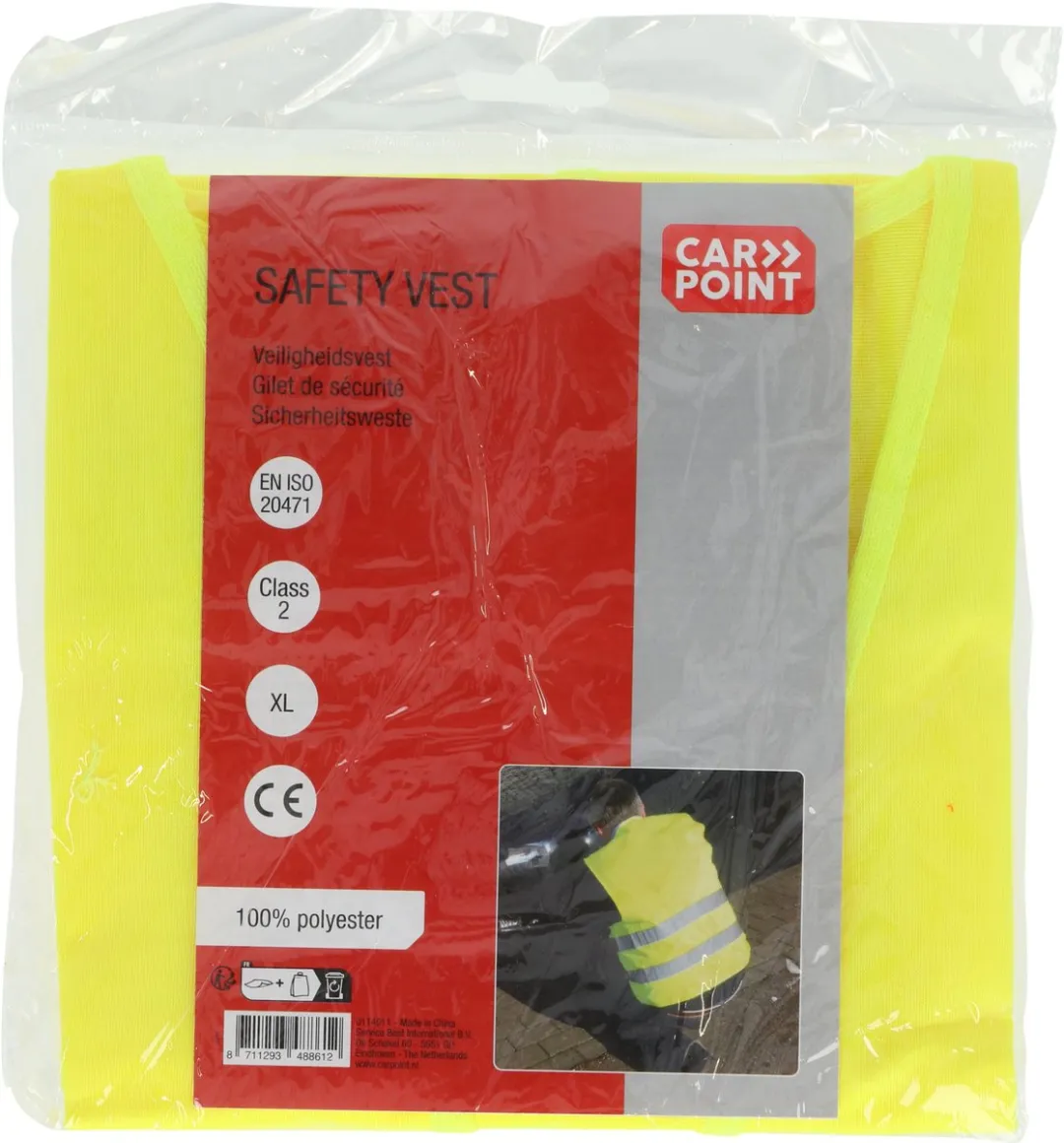 Carpoint Veiligheidsvest Geel XL - EN ISO 20471
