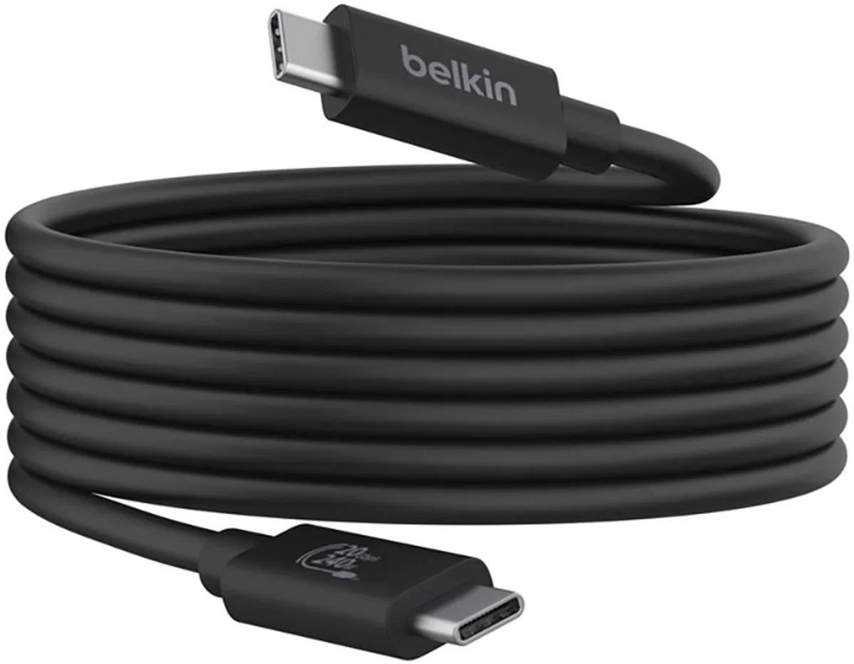 Belkin INZ004bt2MBK USB-C 4.0 Kabel 2m - 240W - Zwart