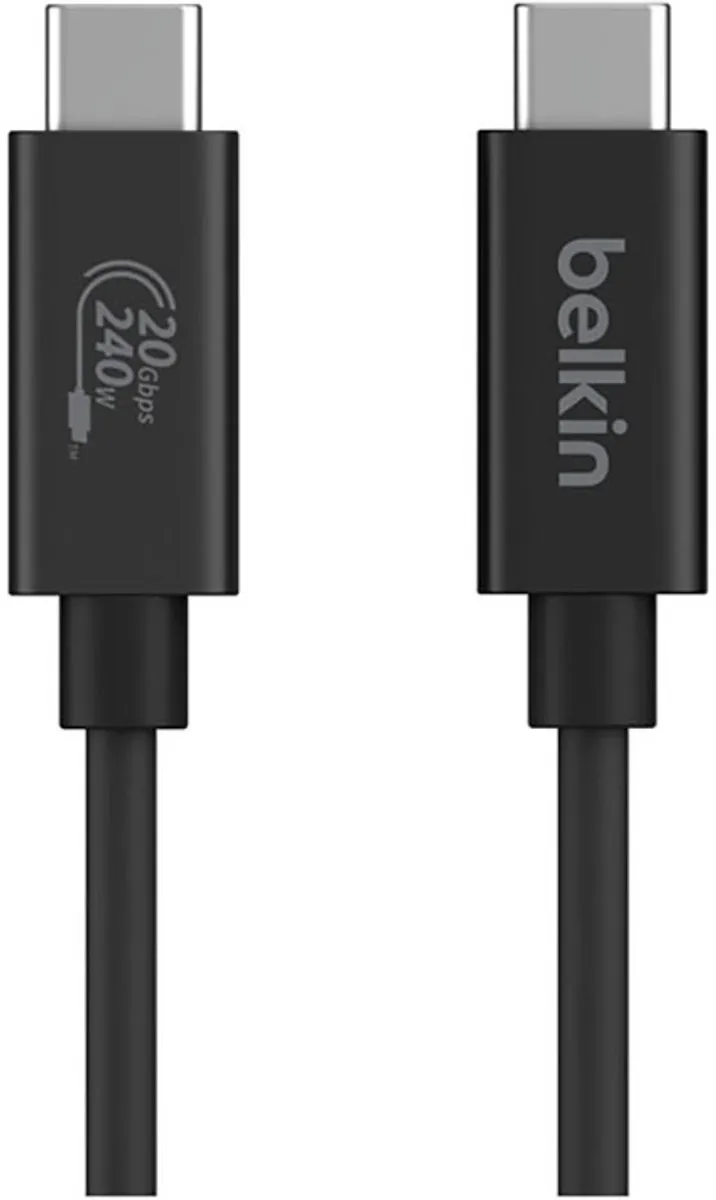 Belkin INZ004bt2MBK USB-C 4.0 Kabel 2m - 240W - Zwart