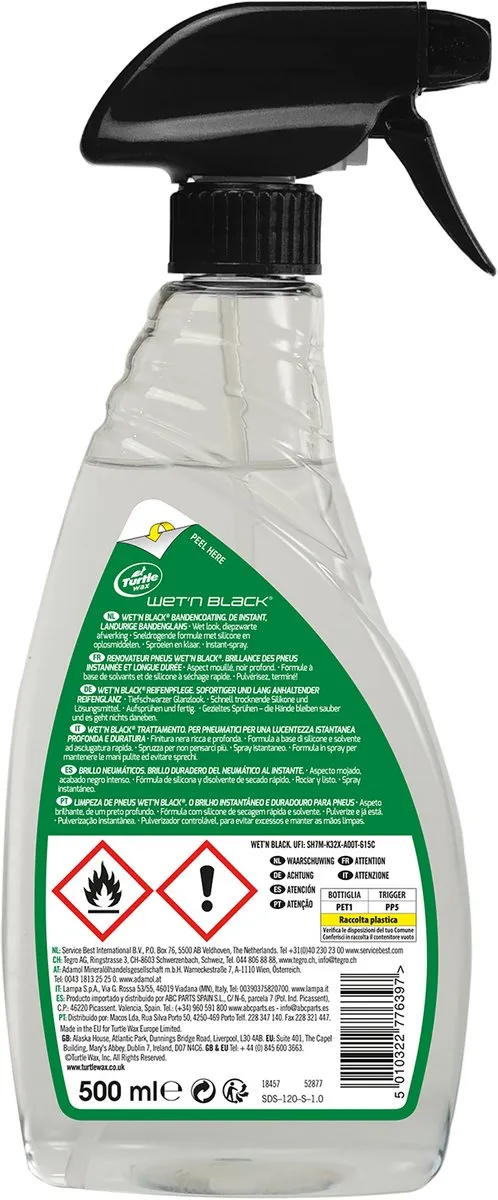 Turtle Wax GL Wet N Black Bandencoating 500ml - afbeelding 6 van 6