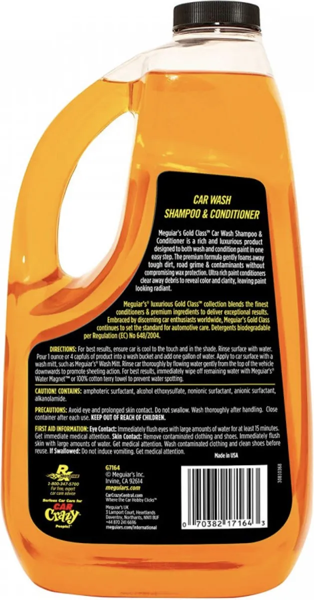 Meguiars Gold Class Autoshampoo 1,89L + Tuga Alu-Duivel 1L - 2 Stuks