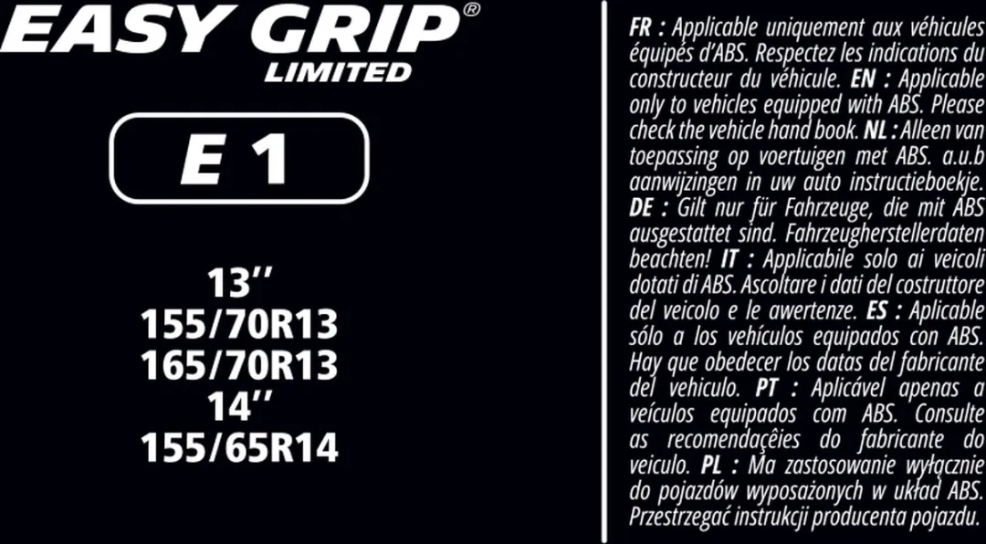 Michelin Easy Grip EG-E1 Sneeuwkettingen - 155/70R13 t/m 165/70R13